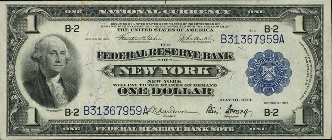 main 1517437841-1918-1-One-Dollar-US-National-Currency-Large-Bank-Note-The-Federal-Reserve-Bank-of-New-York-New-York-PMG-40-PristineAuction.com