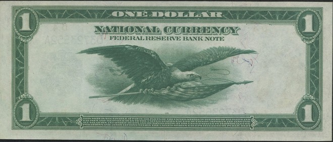 main 1565638190-1918-1-One-Dollar-US-National-Currency-Large-Bank-Note-FRBN-The-Federal-Reserve-Bank-of-Cleveland-Ohio-PMG-45-EPQ-PristineAuction.com