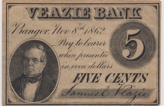 Veazie Banknote